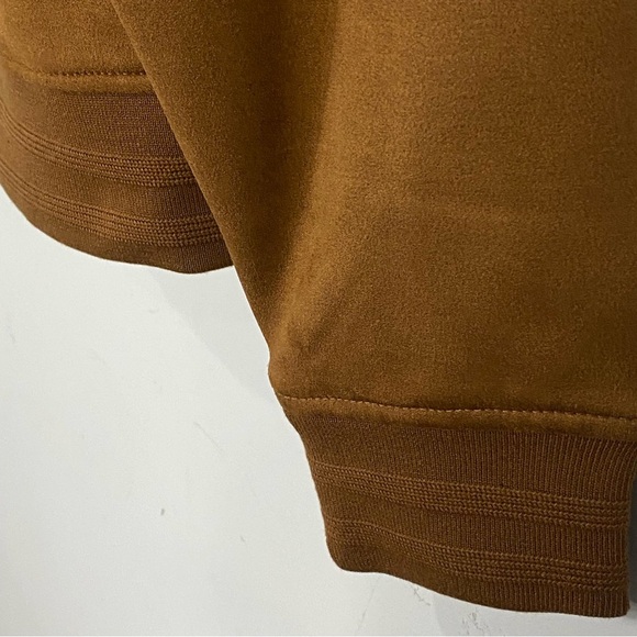 NEW Abercrombie & Fitch Vegan Suede Bomber Jacket - Picture 5 of 8